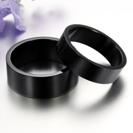 To Win Warm Praise From Customers Black Titanium Ring For Lovers