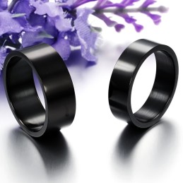 To Win Warm Praise From Customers Black Titanium Ring For Lovers