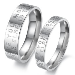 Excellent Quality White Titanium Ring For Lovers