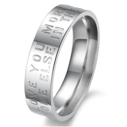 Excellent Quality White Titanium Ring For Lovers