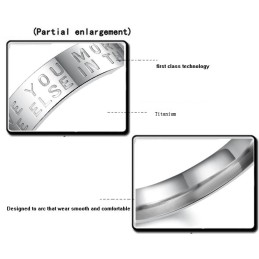 Excellent Quality White Titanium Ring For Lovers