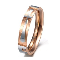 Stable Quality Cross Titanium Ring For Lovers