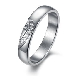 Durable In Use Titanium Ring For Lovers