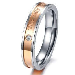 Quality And Quantity Assured Titanium Ring For Lovers