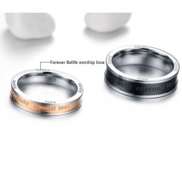 Quality And Quantity Assured Titanium Ring For Lovers