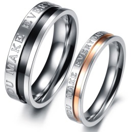Complete In Specifications Titanium Ring For Lovers