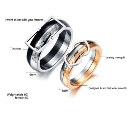 Selling Well All Over The World Titanium Ring For Lovers