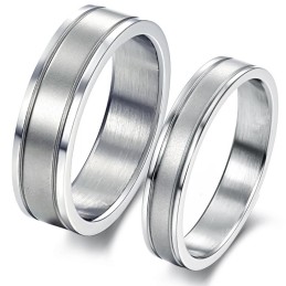 Stable Quality Simple Titanium Ring For Lovers