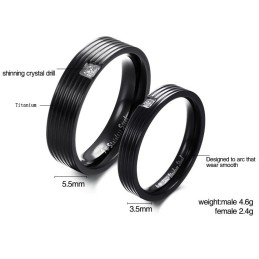 To Have A Long Story Simple Titanium Ring For Lovers