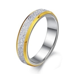 Excellent Quality Scrub Titanium Ring For Lovers