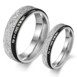 Dependable Performance Black Titanium Ring For Lovers