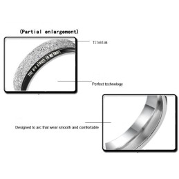 Dependable Performance Black Titanium Ring For Lovers