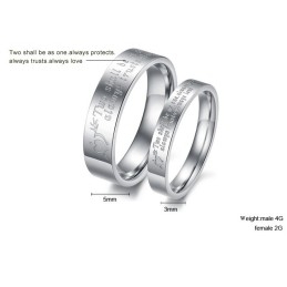 Reliable Quality Titanium Ring For Lovers
