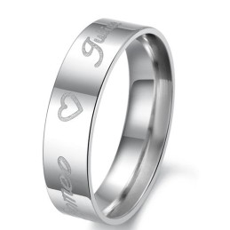 Dependable Performance Sweetheart Titanium Ring For Lovers