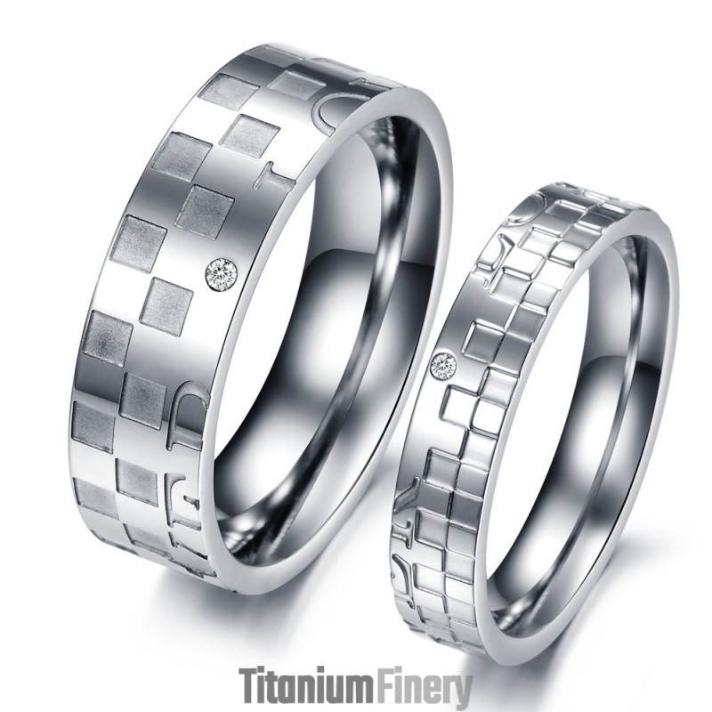 Selling Well All Over The World Puzzle Titanium Ring For Lovers Selling Well All Over The World Puzzle Titanium Ring For Lovers
