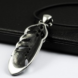 Skull Feathers Titanium Pendant Necklace Hot Fashion Style