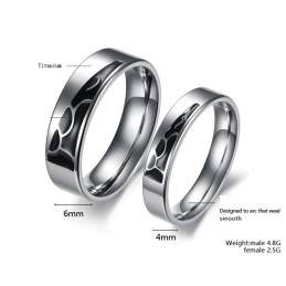 Stable Quality Titanium Ring For Lovers