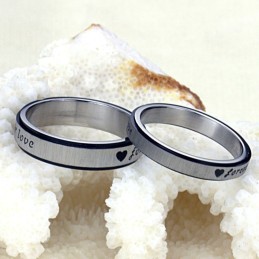 The King Of Quantity Endless Love Titanium Ring For Lovers