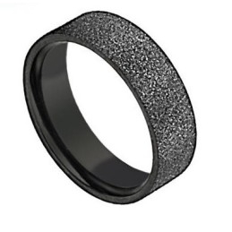 Superior Quality Black Titanium Ring For Lovers