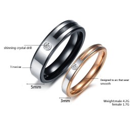 The Queen Of Quality Concise Titanium Ring For Lovers