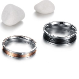 High Quality Concise Titanium Ring For Lovers