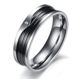 High Quality Concise Titanium Ring For Lovers