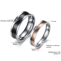 High Quality Concise Titanium Ring For Lovers