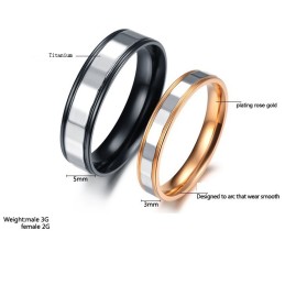 Reliable Reputation Endless Love Titanium Ring For Lovers