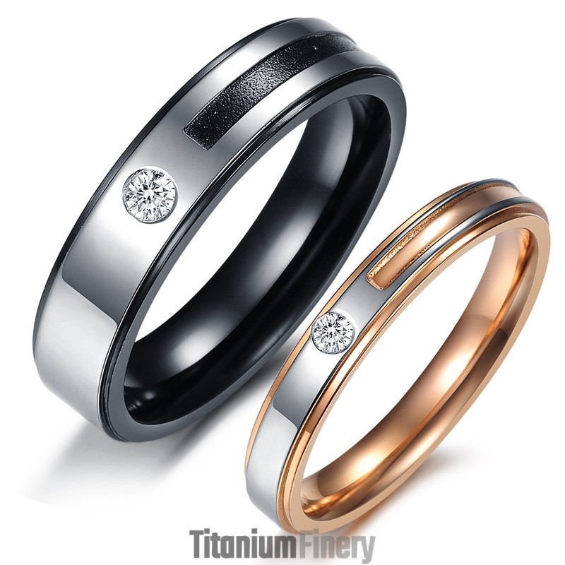 Easy To Use Concise Titanium Ring For Lovers Easy To Use Concise Titanium Ring For Lovers