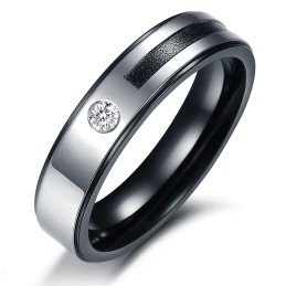 Easy To Use Concise Titanium Ring For Lovers