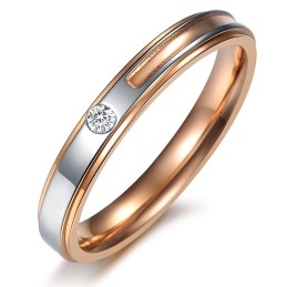 Easy To Use Concise Titanium Ring For Lovers