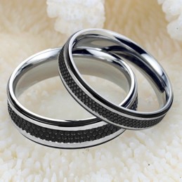 The King Of Quantity Black Titanium Ring For Lovers