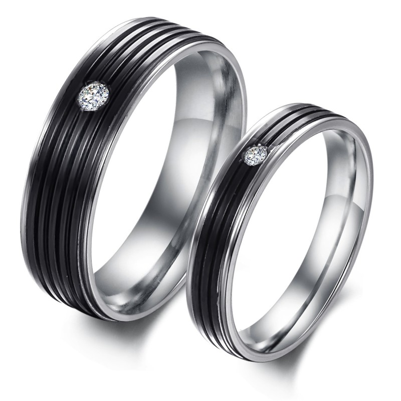 Superior Quality Concise Titanium Ring For Lovers