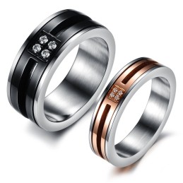 Complete In Specifications Wheel Shape Titanium Ring For Lovers