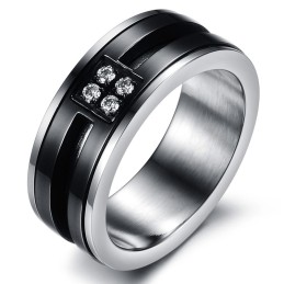 Complete In Specifications Wheel Shape Titanium Ring For Lovers