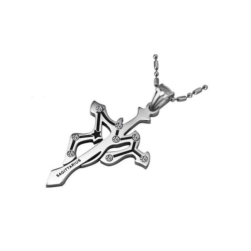 To Have A Long Story Sagittarius Titanium Necklace To Have A Long Story Sagittarius Titanium Necklace