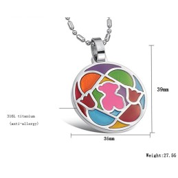 Excellent Quality Round Shape Titanium Necklace
