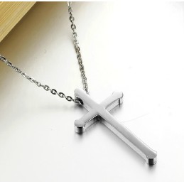 Selling Well All Over The World Cross Titanium Necklace