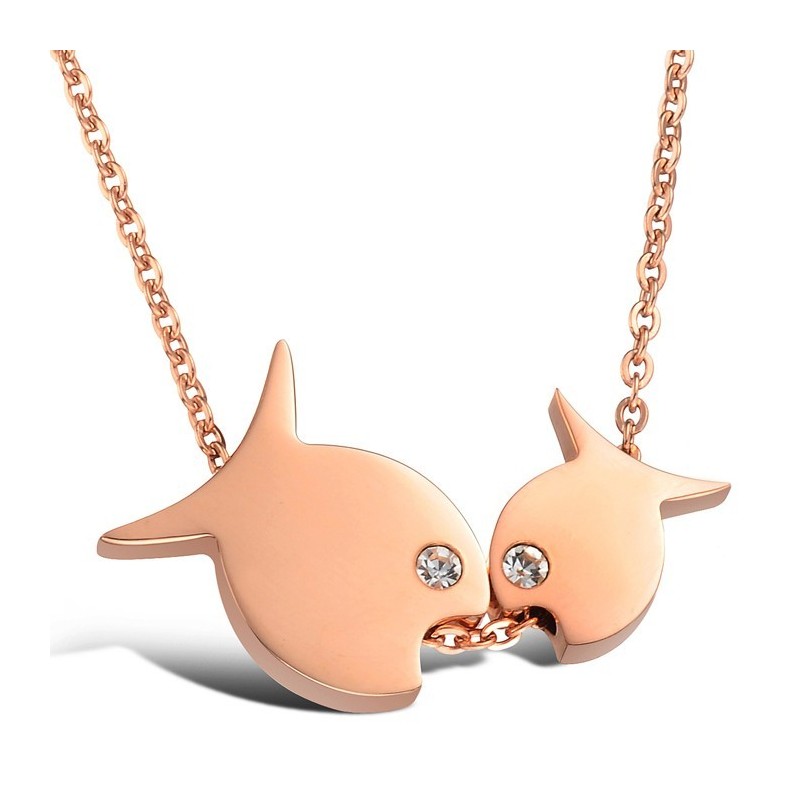 Selling Well All Over The World Fish Shape Titanium Necklace Selling Well All Over The World Fish Shape Titanium Necklace