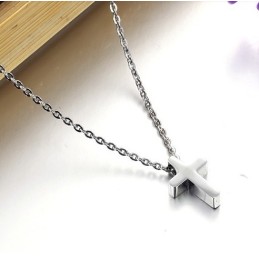 Quality And Quantity Assured Female Cross Titanium Necklace