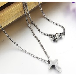 Quality And Quantity Assured Female Cross Titanium Necklace