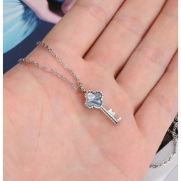 High Quality Female Key Titanium Necklace