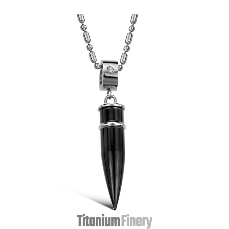 Superior Quality Black Titanium Necklace