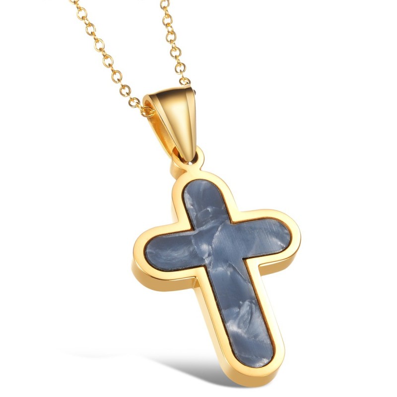 Easy To Use Female Cross Titanium Necklace Easy To Use Female Cross Titanium Necklace