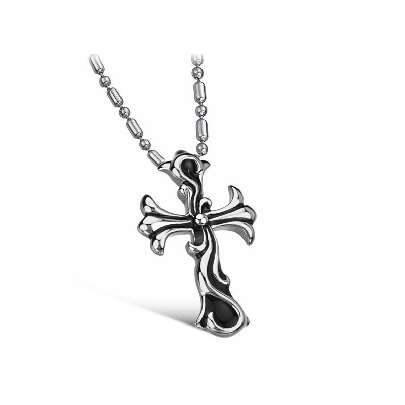 High Quality Male Cross Titanium Necklace High Quality Male Cross Titanium Necklace