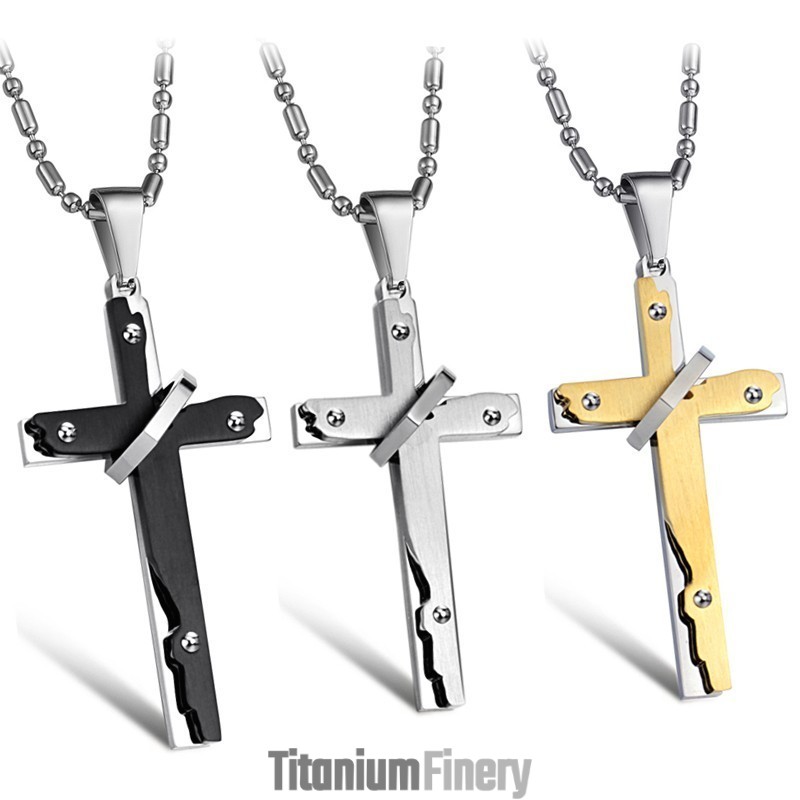 Wide Varieties Cross Titanium Necklace Wide Varieties Cross Titanium Necklace