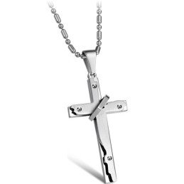 Wide Varieties Cross Titanium Necklace
