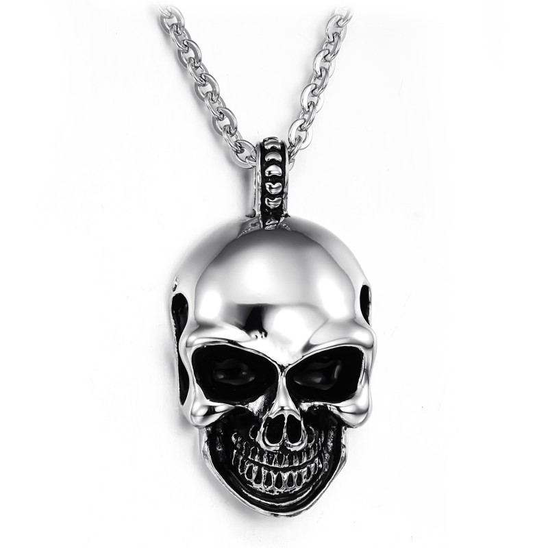 The King Of Quantity Skull Titanium Necklace The King Of Quantity Skull Titanium Necklace