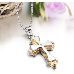 Stable Quality Cross Titanium Necklace