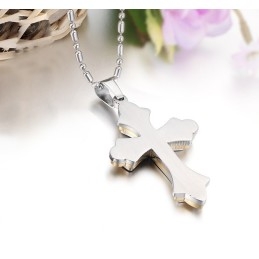 Stable Quality Cross Titanium Necklace
